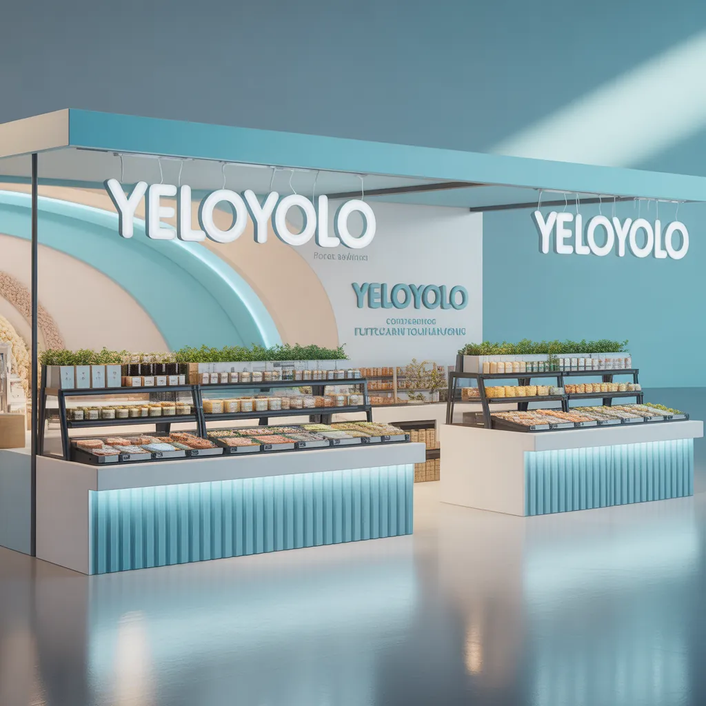 Concept render of a YELOYOLO retail display